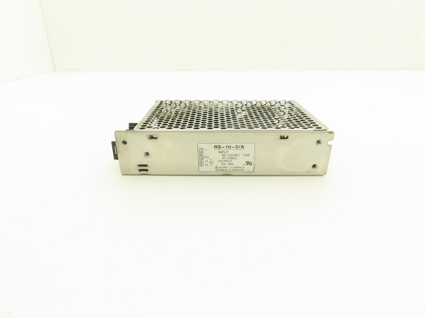 Nemic Lambda RS-10-5/A Power Supply 5VDC 10A Out 120VAC 75W 47-440Hz In