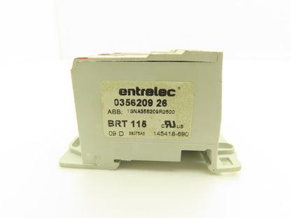Entrelec BRT 115 Connector Block 600V 115A 3-Pole 8-2AWG In 14-4AWG Out Lot of 2