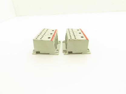 Entrelec BRT 115 Connector Block 600V 115A 3-Pole 8-2AWG In 14-4AWG Out Lot of 2