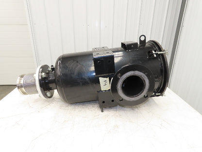 Burkle 4" Pipeline Air Filter Vacuum Pump Blower Steel Housing Flanged