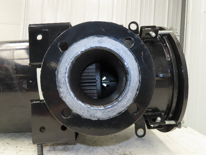 Burkle 4" Pipeline Air Filter Vacuum Pump Blower Steel Housing Flanged