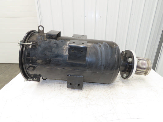 Burkle 4" Pipeline Air Filter Vacuum Pump Blower Steel Housing Flanged