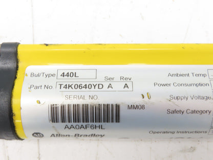 Allen Bradley 440L T4K0640YD Safety Light Curtain Transmitter 640mm 20ms