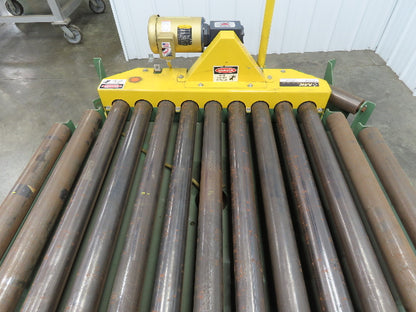 48" Pallet Rotator Transfer Conveyor 360° Swivel Turntable 3.5" Powered Roller