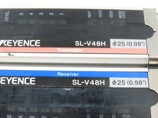 Keyence SL-V48H-R | SL-V48H-T Light Curtain Transmitter Receiver Set 940mm 24VDC