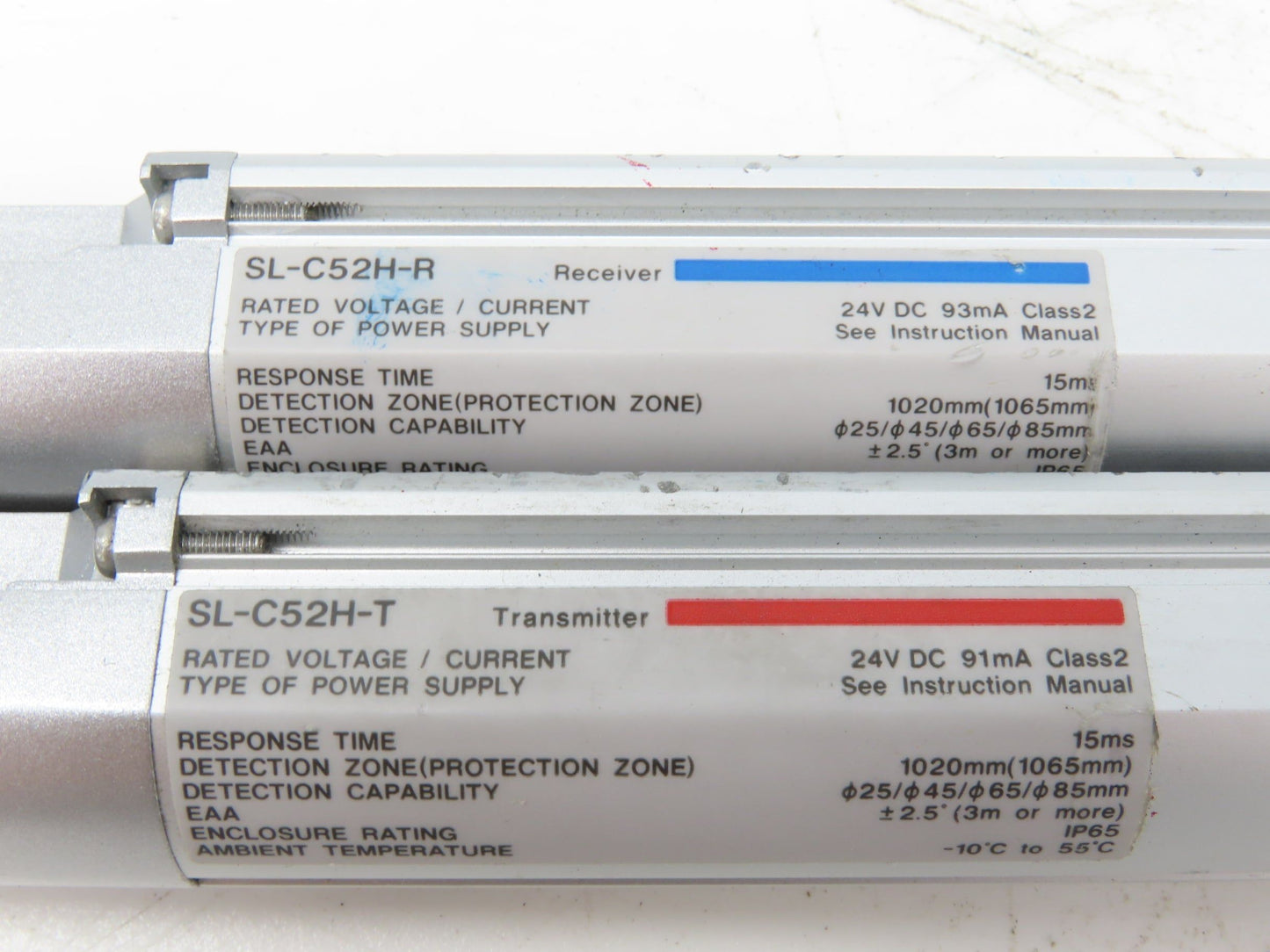Keyence SL-C52H-R | SL-C52H-T Light Curtain Transmitter Receiver Set 1020mm 24V