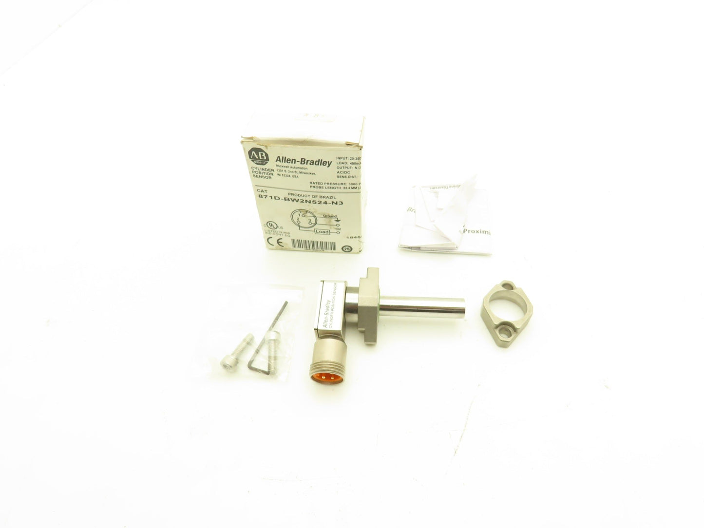 Allen-Bradley 871D-BW2N524-N3 Cylinder Position Sensor 3000PSI SER A 250V AC/DC