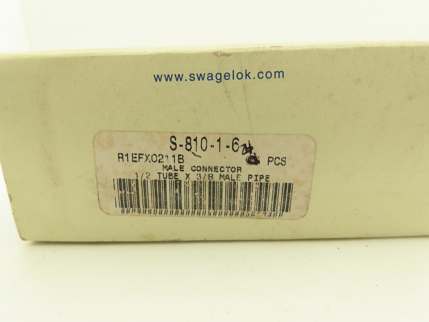 Swagelok S810-1-6 Stainless Adapter 1/2" Tube X 3/8" Male NPT Lot of 24