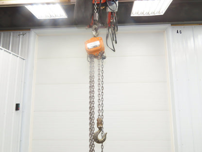 Ingersoll Rand VL2-010 1 Ton 2000Lb Manual Chain Fall Hoist 11' Lift Hook Mount
