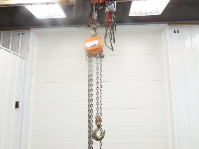 Ingersoll Rand VL2-010 1 Ton 2000Lb Manual Chain Fall Hoist 11' Lift Hook Mount