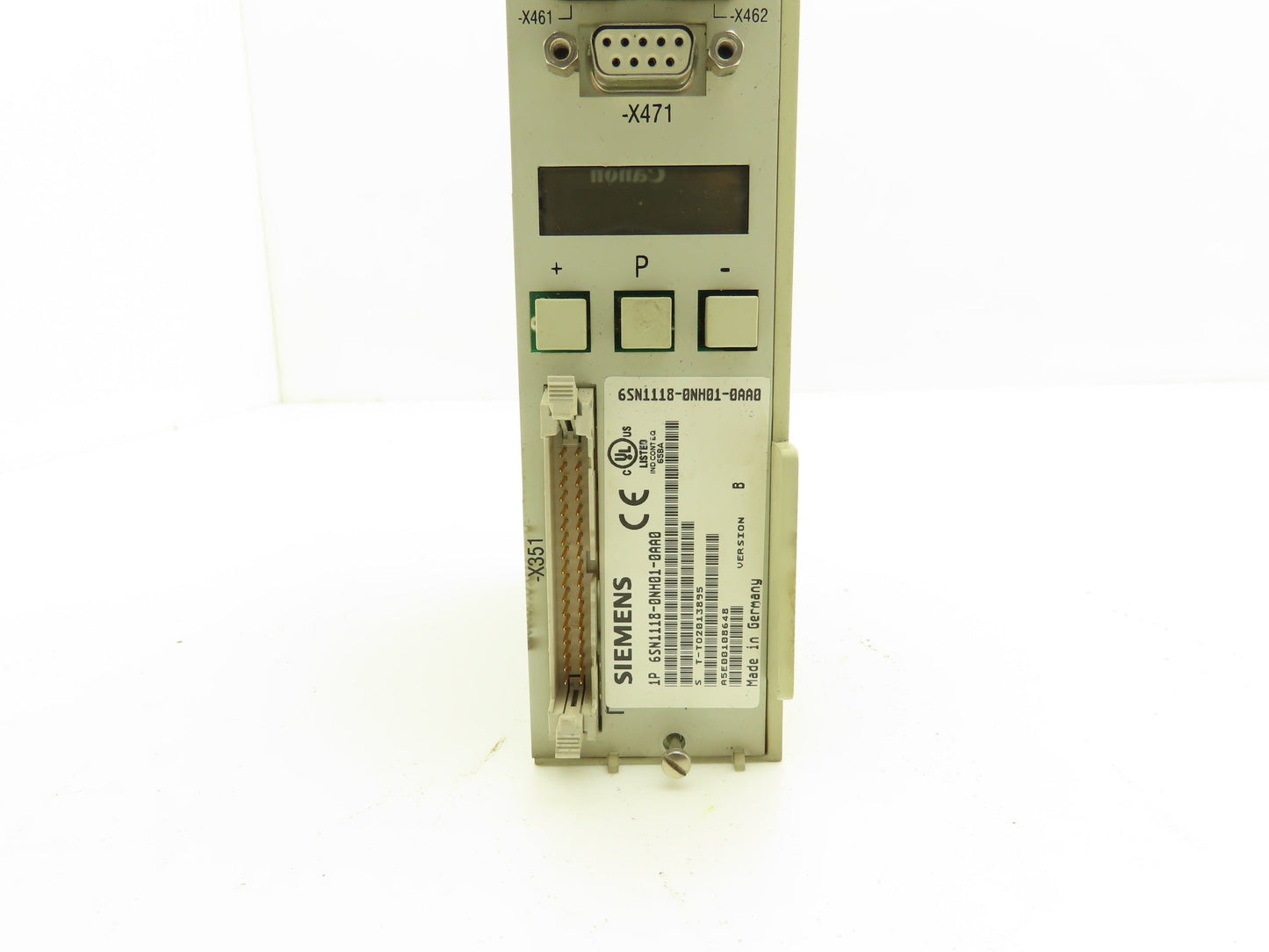 Siemens 6SN1118-0NH01-0AA0 Simodrive Servo Control Module PLC 2 Axis Ver B