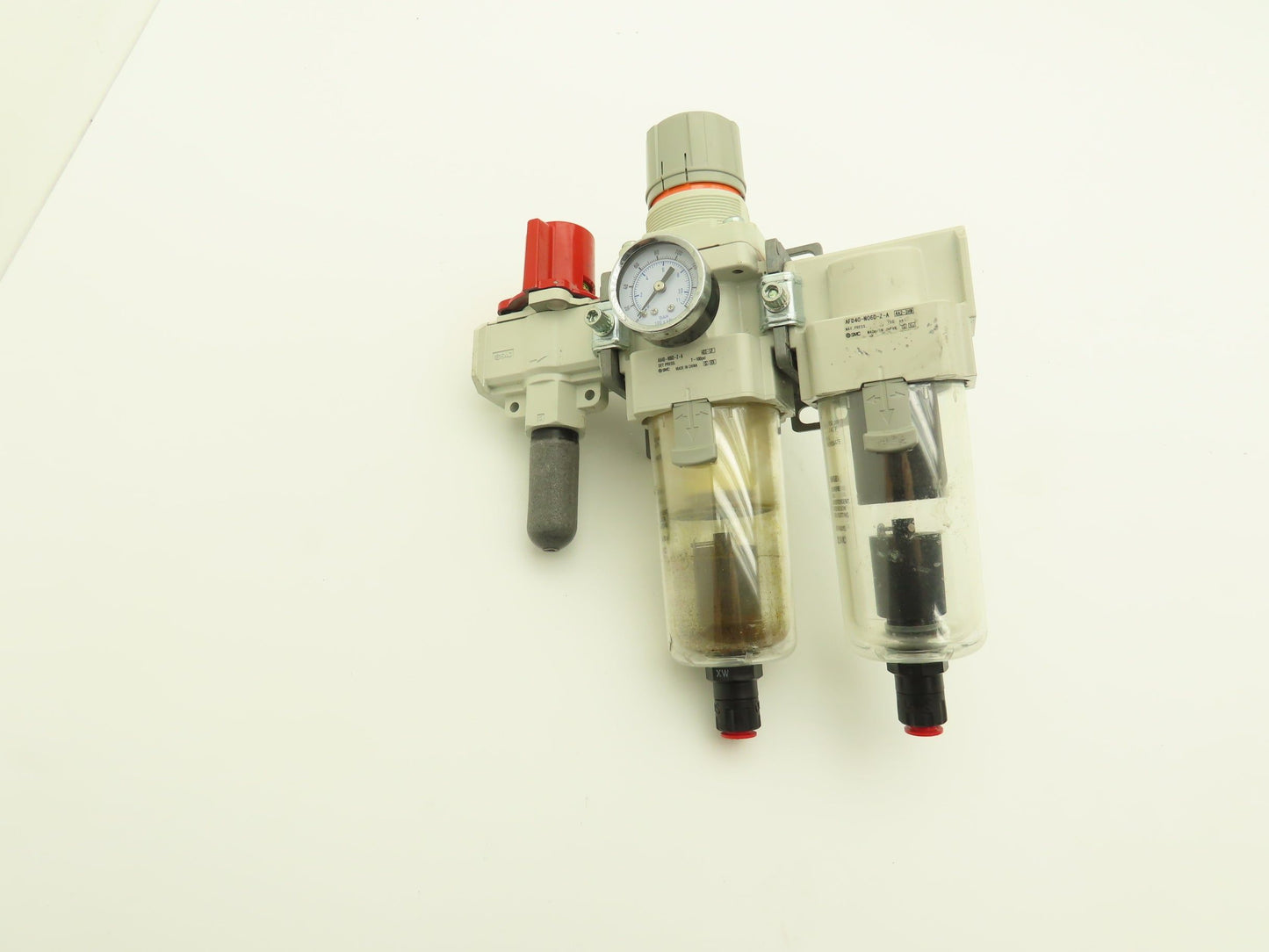 SMC VHS40-N06B-Z Air Filter Regulator Lubricator Assembly 3/4" NPT 100 psi