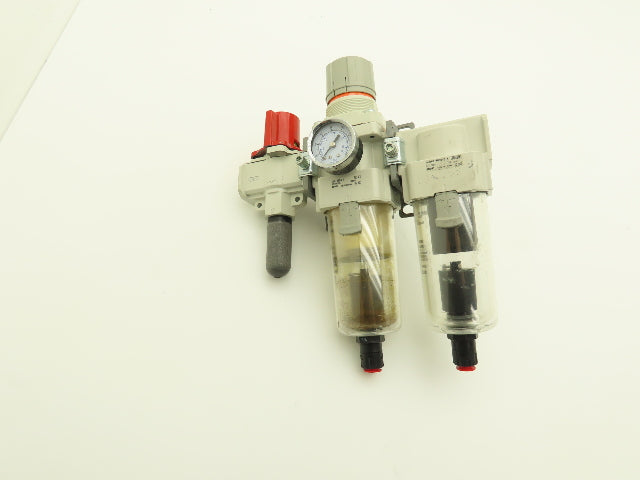 SMC VHS40-N06B-Z Air Filter Regulator Lubricator Assembly 3/4" NPT 100 psi