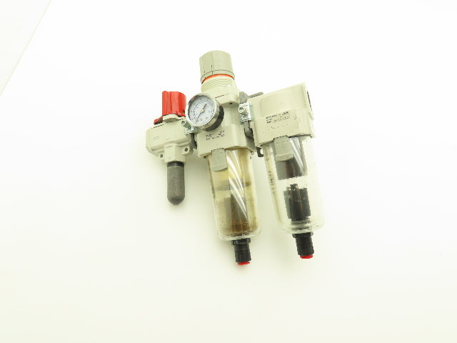 SMC VHS40-N06B-Z Air Filter Regulator Lubricator Assembly 3/4" NPT 100 psi