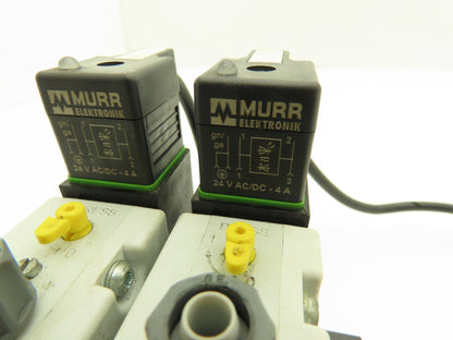 Aventics V740 2-Station Solenoid Valve Assembly 150psi 24V AC/DC 4A