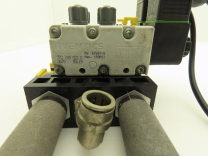 Aventics V740 2-Station Solenoid Valve Assembly 150psi 24V AC/DC 4A