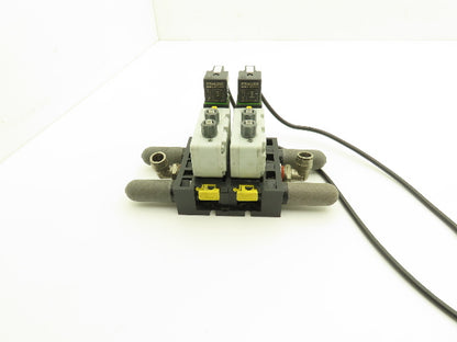 Aventics V740 2-Station Solenoid Valve Assembly 150psi 24V AC/DC 4A