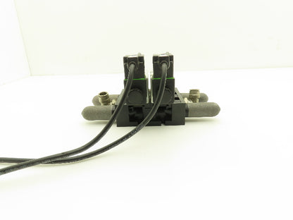 Aventics V740 2-Station Solenoid Valve Assembly 150psi 24V AC/DC 4A