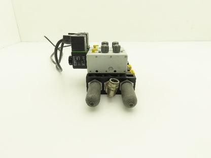 Aventics V740 2-Station Solenoid Valve Assembly 150psi 24V AC/DC 4A