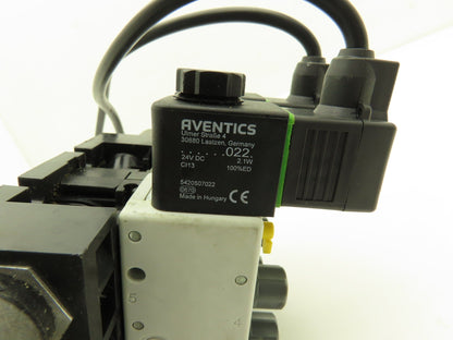 Aventics V740 2-Station Solenoid Valve Assembly 150psi 24V AC/DC 4A