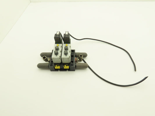 Aventics V740 2-Station Solenoid Valve Assembly 150psi 24V AC/DC 4A