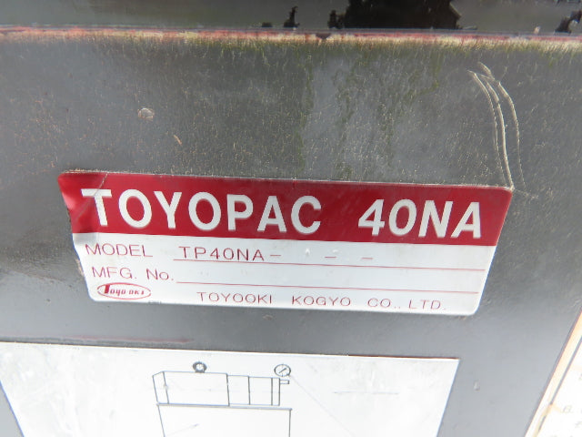 Toyopac TP40NA Hydraulic Power Unit 10 Gal 6.5gpm 2000psi Toyo-Oki Pump 230V 3PH