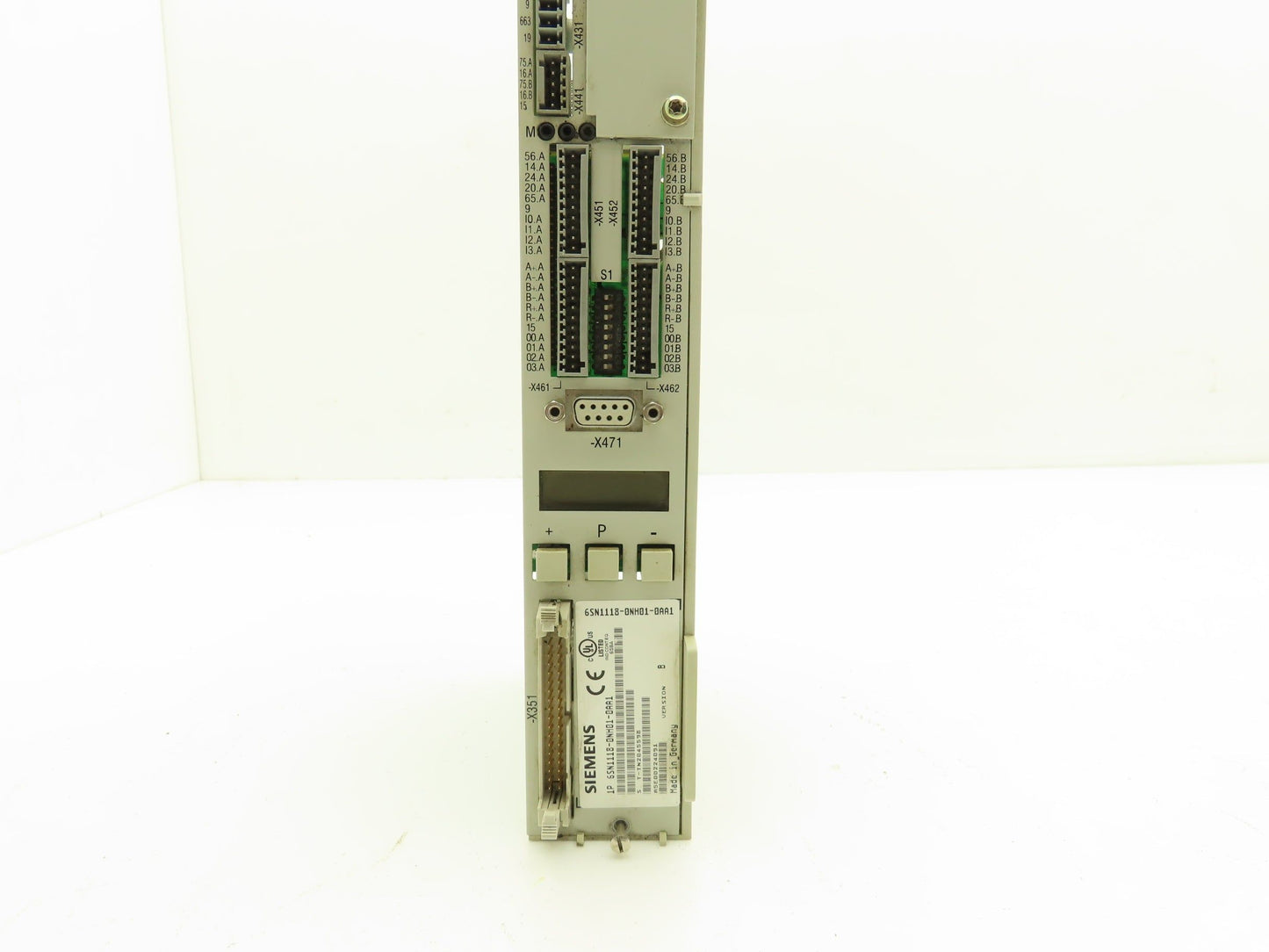 Siemens 6SN1118-0NH01-0AA1 Simodrive Servo Control Module PLC 2 Axis Ver B