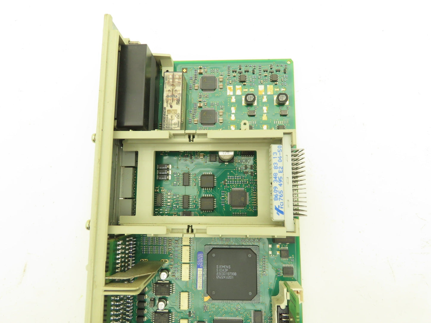 Siemens 6SN1118-0NH01-0AA1 Simodrive Servo Control Module PLC 2 Axis Ver B