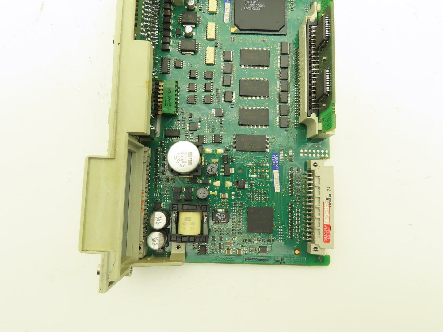 Siemens 6SN1118-0NH01-0AA1 Simodrive Servo Control Module PLC 2 Axis Ver B