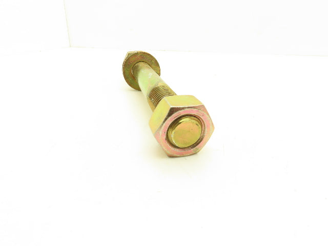 1"-8x8" Grade 8 Hex Head Cap Screw Bolt With 2 Washers And 1 Nut Set Lot Of 8