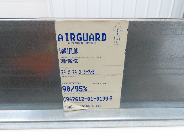 Airguard VMB-902-SC Air Filter Box Veriflow 24 X 24 X 5-7/8" Steel MERV14 Rigid