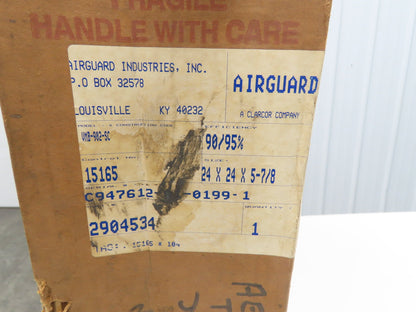 Airguard VMB-902-SC Air Filter Box Veriflow 24 X 24 X 5-7/8" Steel MERV14 Rigid