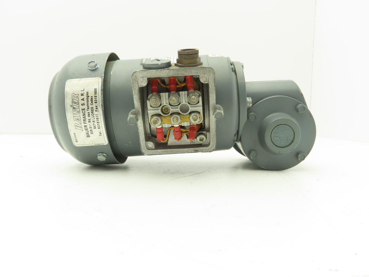 Bauer E2-20/DO 44-141 LS Gear Motor 22:1 Reducer 1620/74rpm 110W 460V 3PH