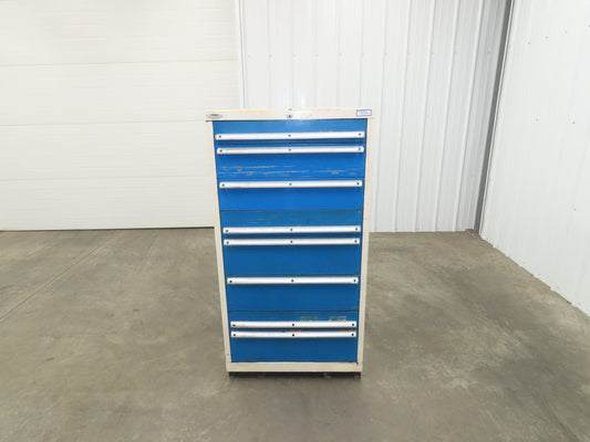 Lista 8 Drawer Industrial Tooling Cabinet 30x29x60" Lyon Stanley Vidmar Box