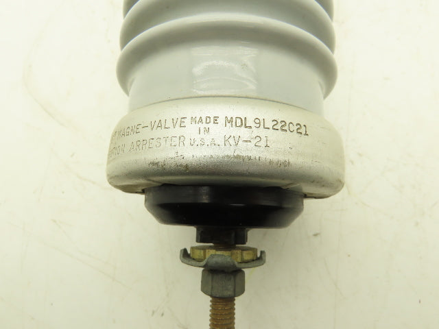 GE MDL9L22C21 Surge Arrester 21kV Thyrite Magne-Valve 24"