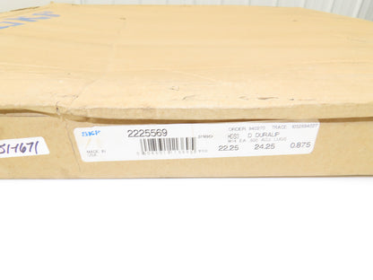 SKF 2225569 Single Lip Oil Seal ID 22.25" OD 24.25" Thickness 0.875" Nitrile