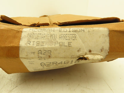 McGraw-Edison Cooper AZR401B21 Surge Arrester 21kV 18"