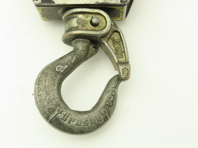 Zimmerman Ingersoll Rand 10444 Air Balancer Load Block Single Pulley Sheave