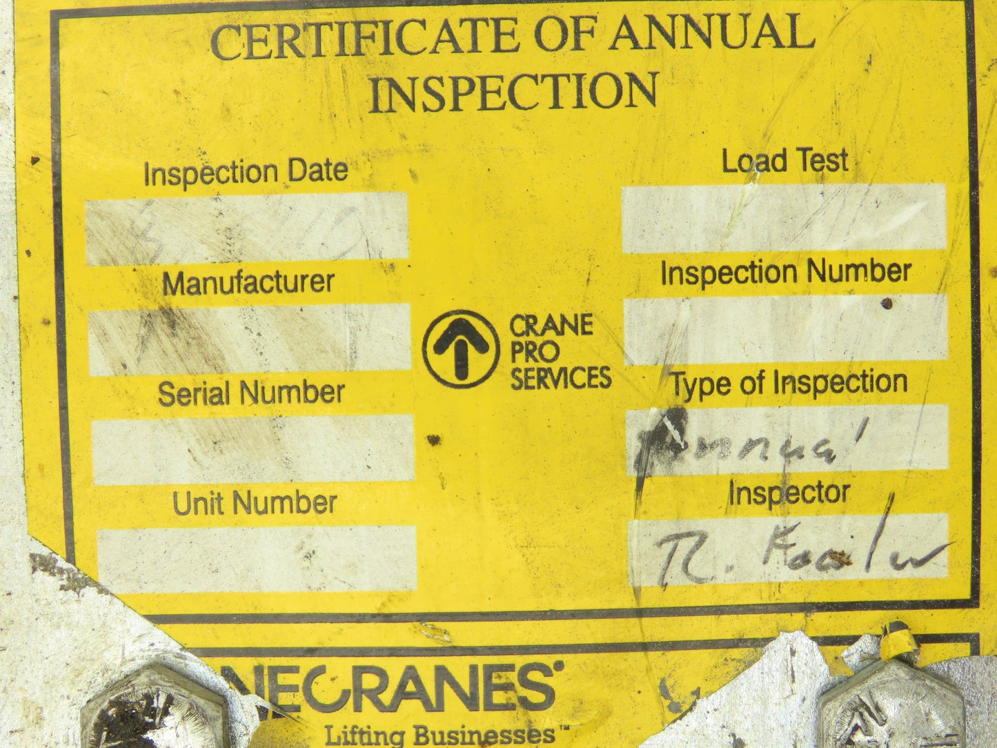 Zimmerman Ingersoll Rand 10444 Air Balancer Load Block Single Pulley Sheave