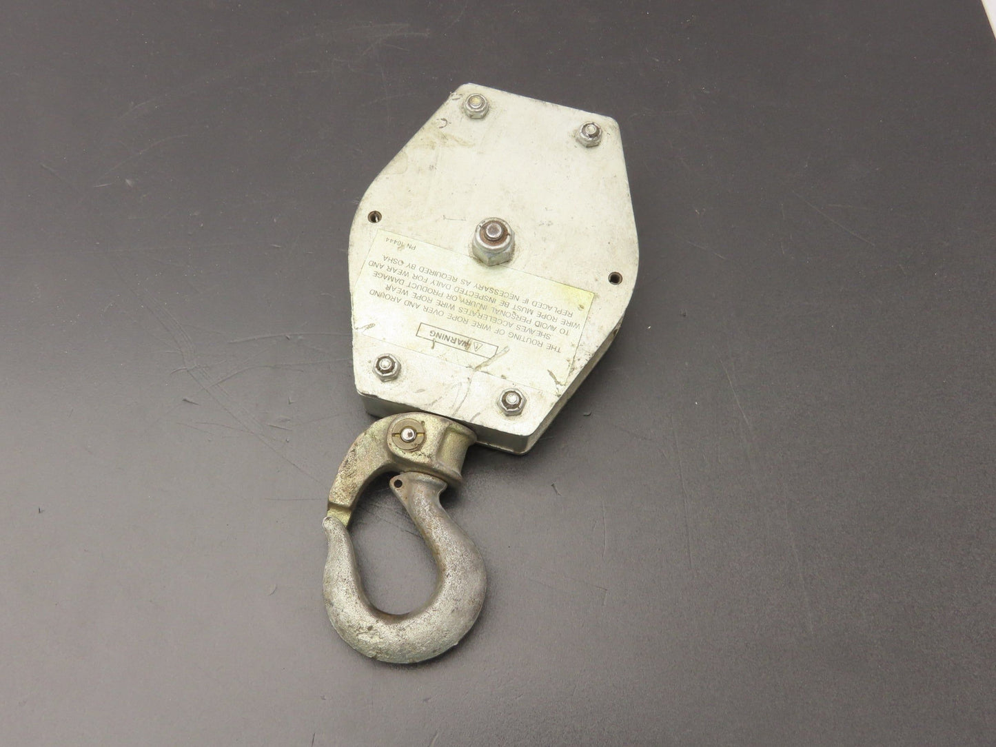 Zimmerman Ingersoll Rand 10444 Air Balancer Load Block Single Pulley Sheave