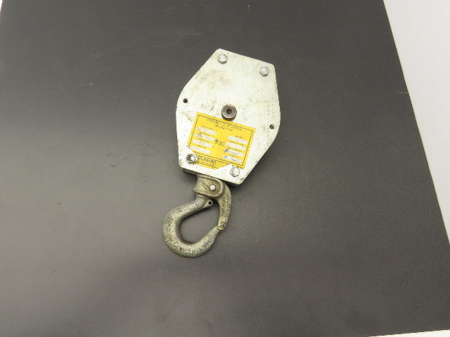 Zimmerman Ingersoll Rand 10444 Air Balancer Load Block Single Pulley Sheave