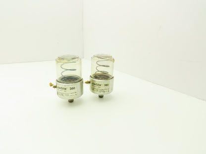 Lubesite 360 Automatic Grease Feeder 6oz Cup 3/8"npt  Lot of 2