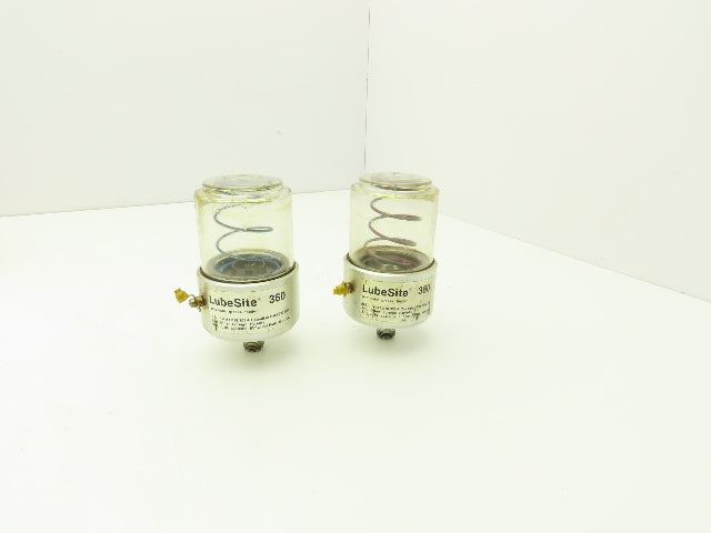 Lubesite 360 Automatic Grease Feeder 6oz Cup 3/8"npt  Lot of 2