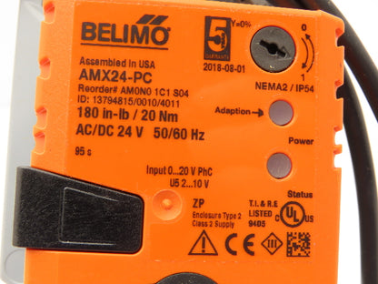 Belimo AMX24-PC HVAC Damper Actuator 180Nm 24V Non-Spring Return