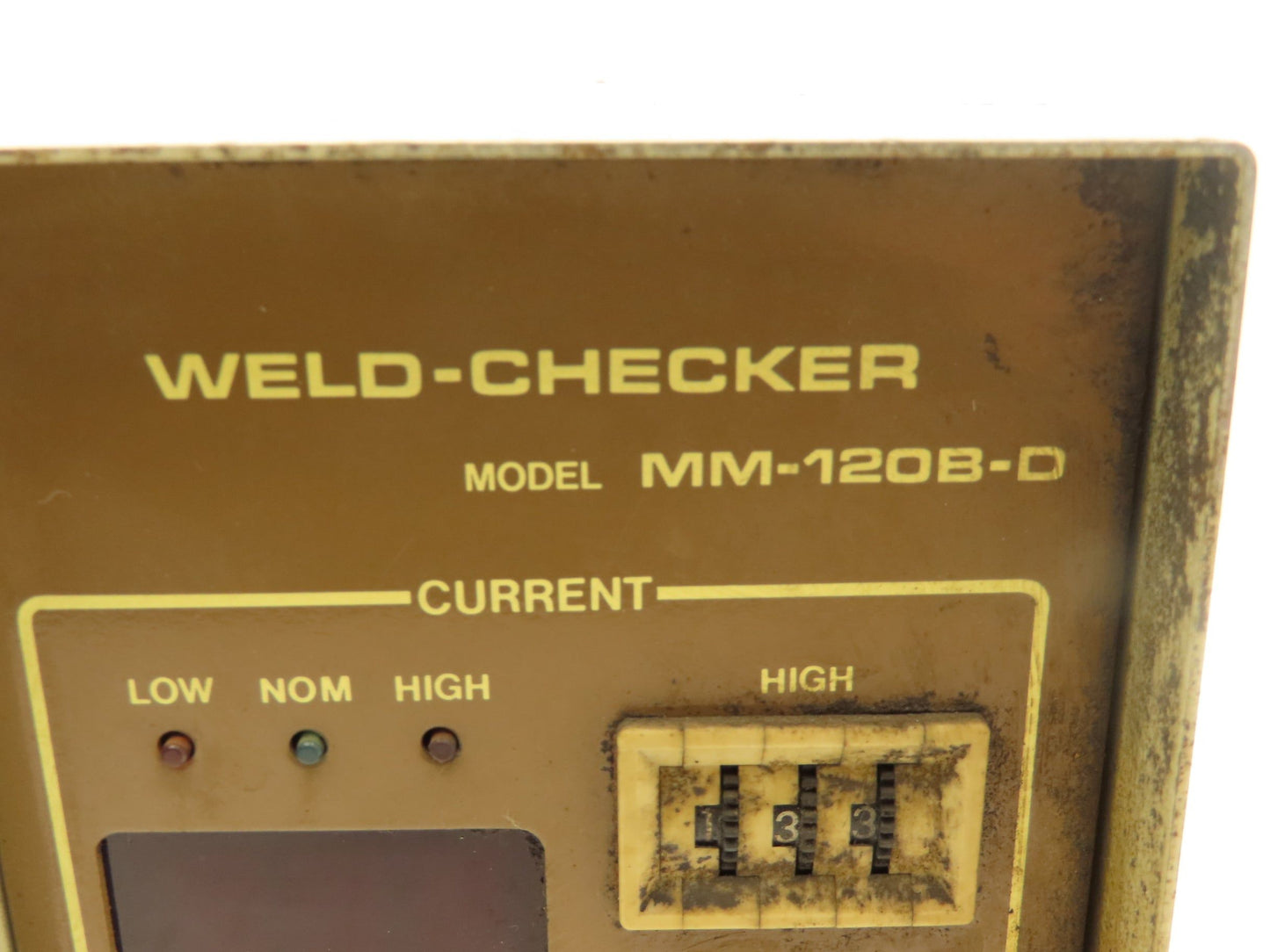 Miyachi Electronic MM-120B-D Weld Checker LCD Display 120VAC Read Description