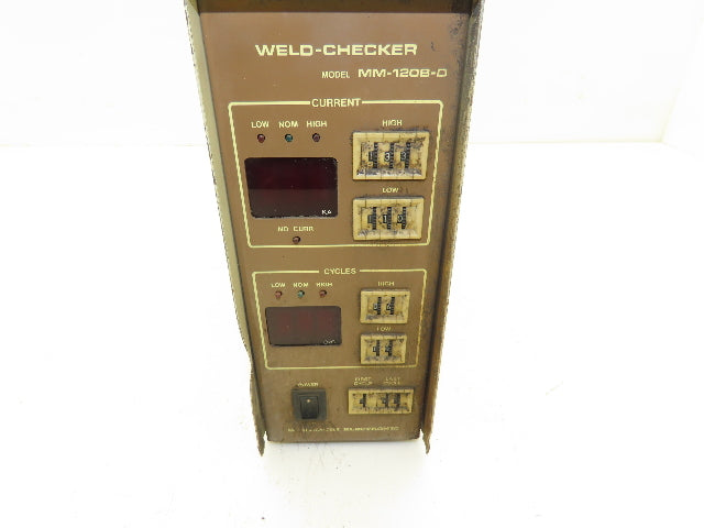 Miyachi Electronic MM-120B-D Weld Checker LCD Display 120VAC Read Description