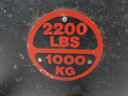 GD Hoist P2TA22L I-Beam Type Crane Hoist Trolley Assembly 2200 lb Capacity