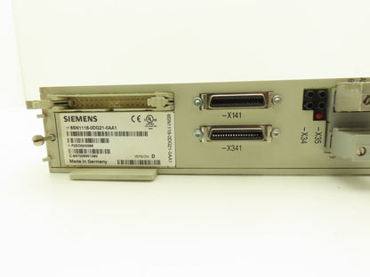 Siemens 6SN1118-0DG21-0AA1 Simodrive Servo Control Module PLC 2 Axis Ver D