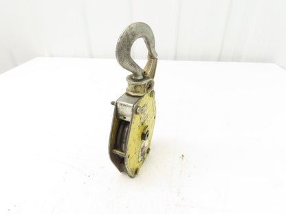 Zimmerman Ingersoll Rand Air Balancer Load Block Single Pulley Sheave Yellow