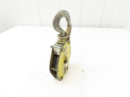 Zimmerman Ingersoll Rand Air Balancer Load Block Single Pulley Sheave Yellow